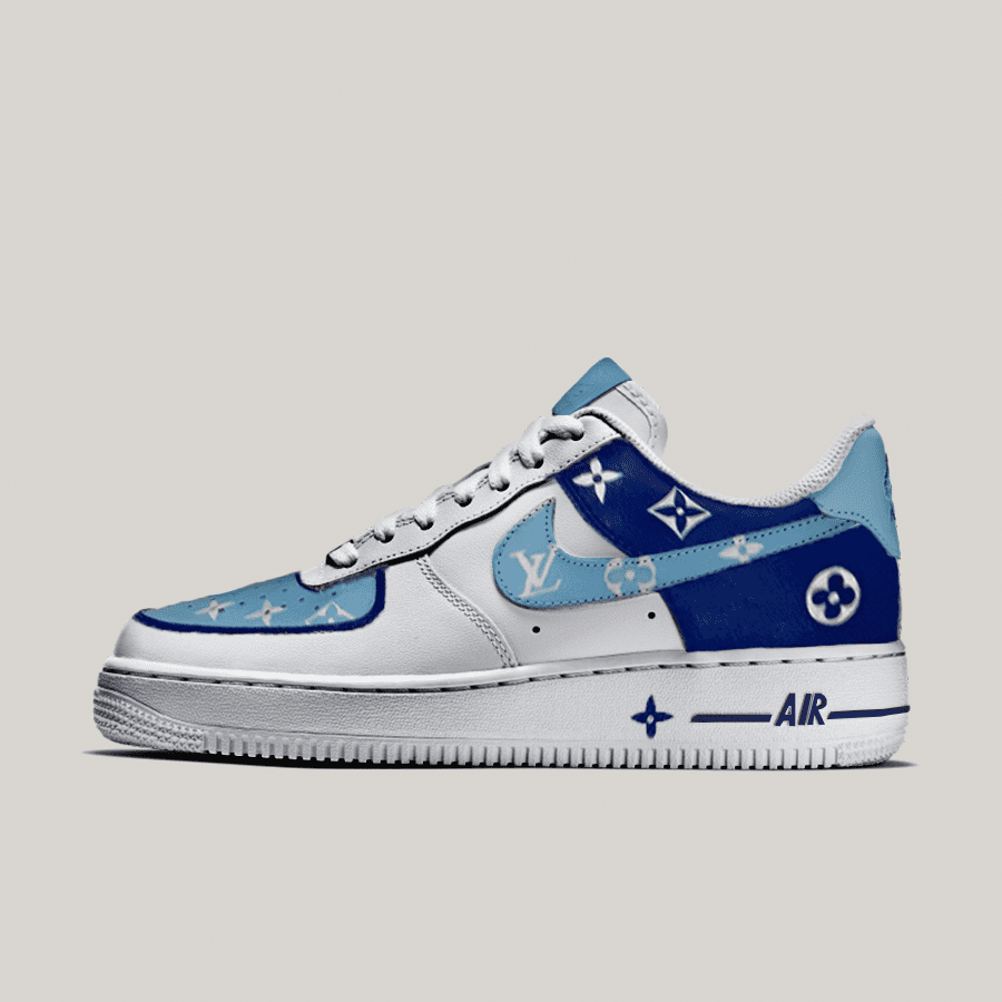 Louis Vuitton x Nike Air Force 1 Royal Blue US 65 Womens Fashion  Footwear Sneakers on Carousell